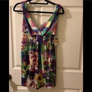 Becca Floral Swimwear Cover Up Dress